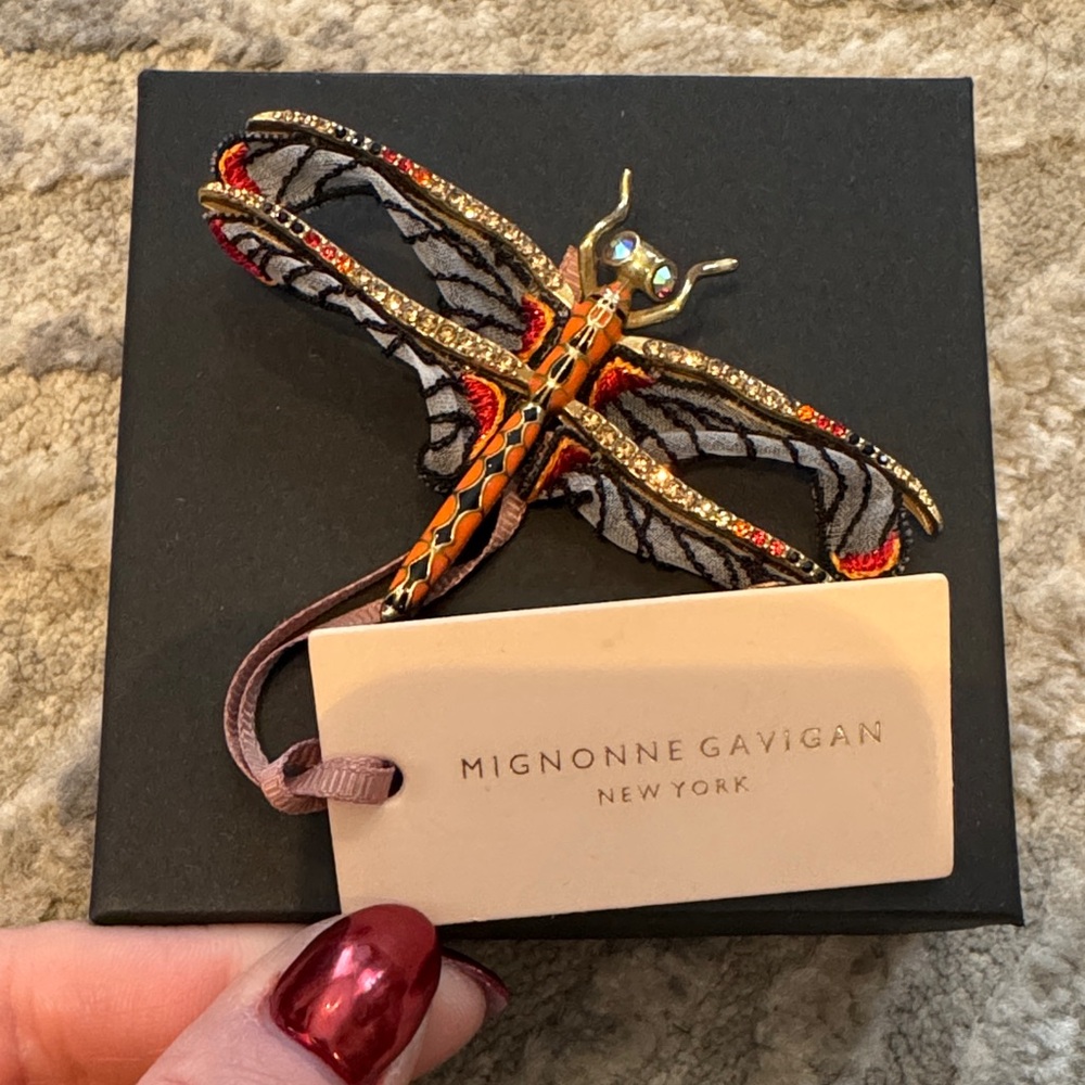 Mignonne Gavigan Multicolor Dragonfly Brooch